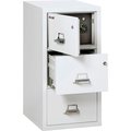 Fire King Fireking Fireproof 3 Drawer Vertical Safe-In-File Legal 20-13/16"Wx31-9/16"Dx40-1/4"H Arctic White 3-2131-CAWSF